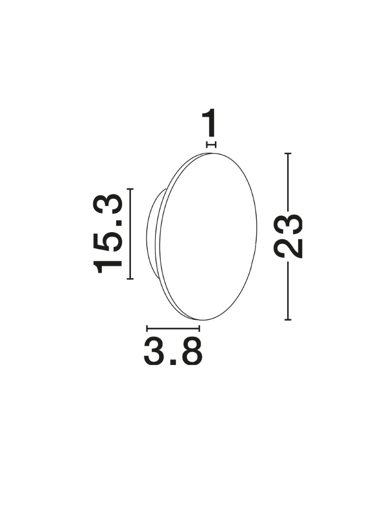 Strakke wandlamp Viano zand bruin Lyora 5212017491381