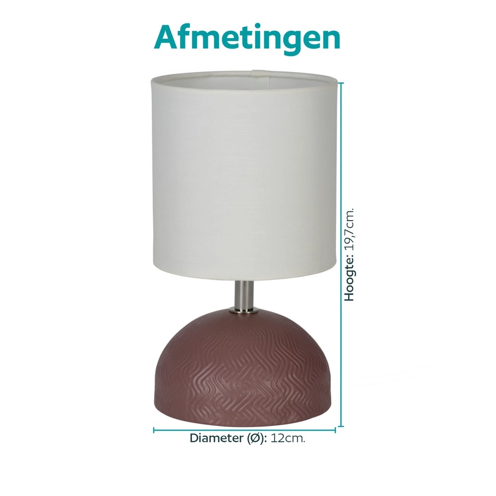 Tafellamp Romanoro roze Eglo 9008606399789