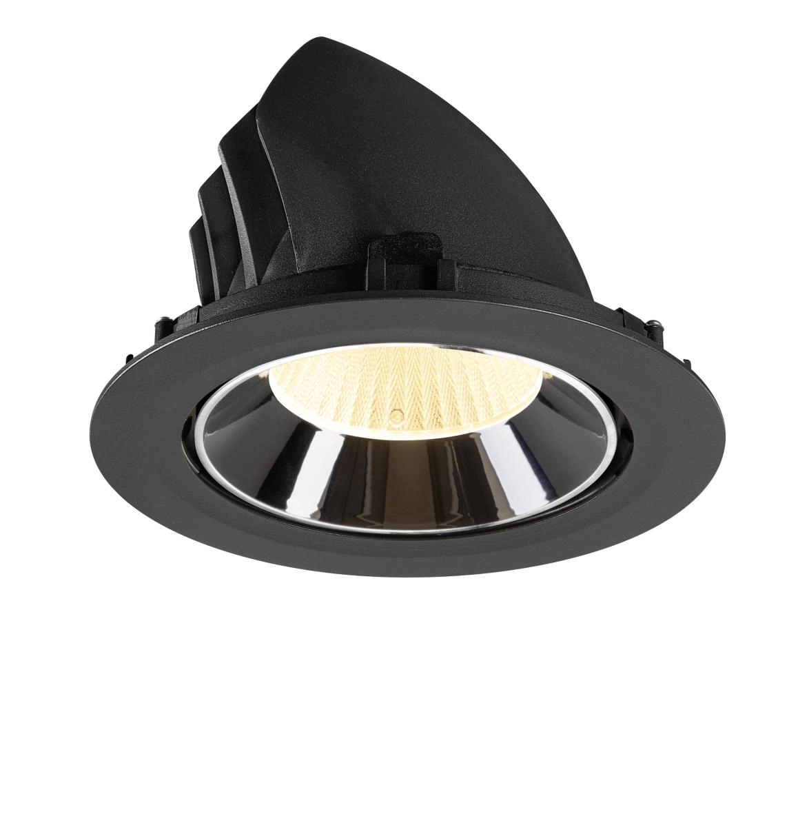 Inbouwspot Numinos Gimble XL zwart/chroom 3000K - 40gr SLV 4024163308670