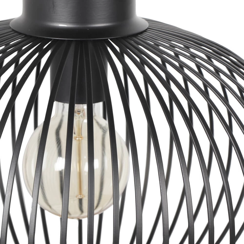 Draad hanglamp Gila Ø 33cm - zwart Trio 4017807617535