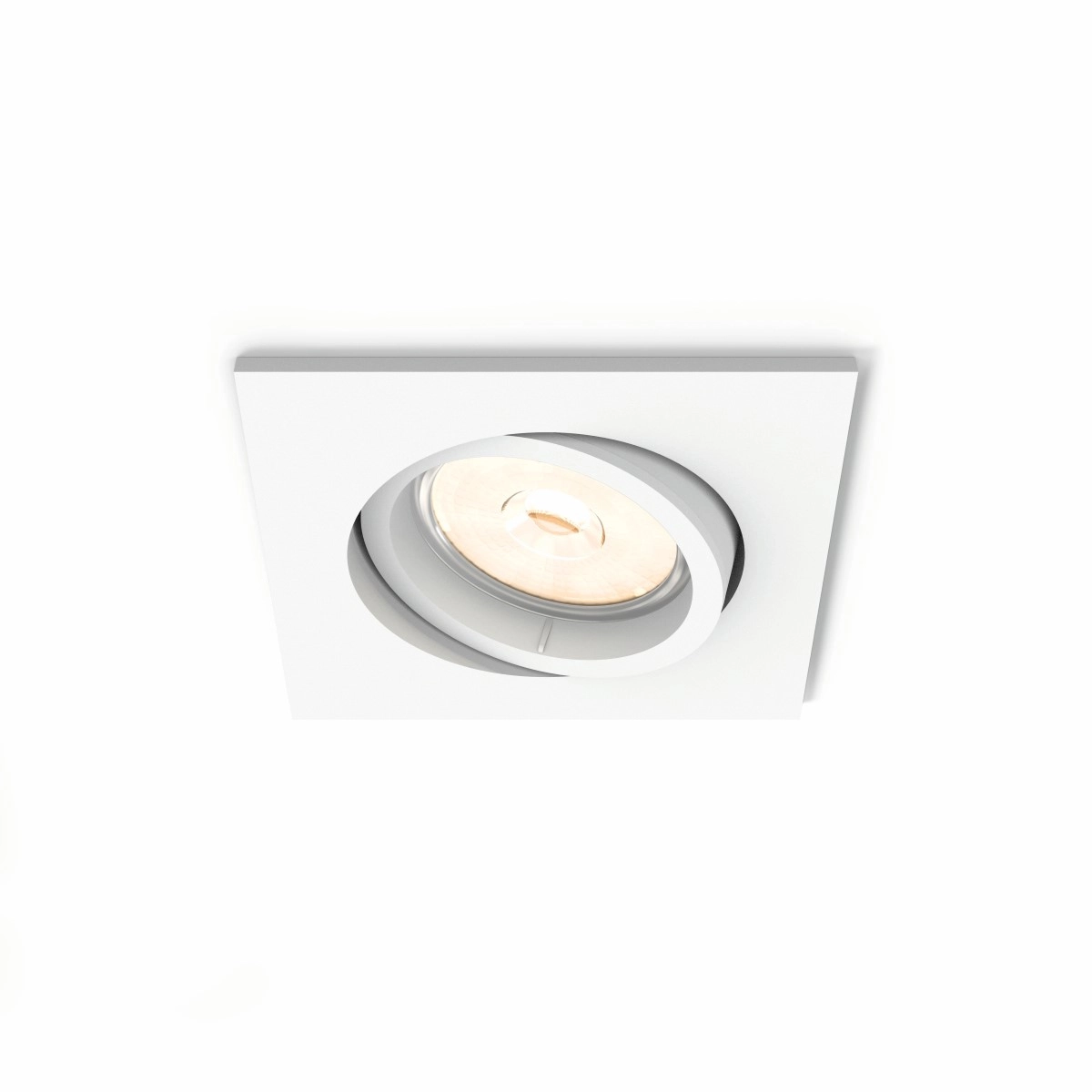 Inbouwspot Enneper GU10 9cm vierkant wit