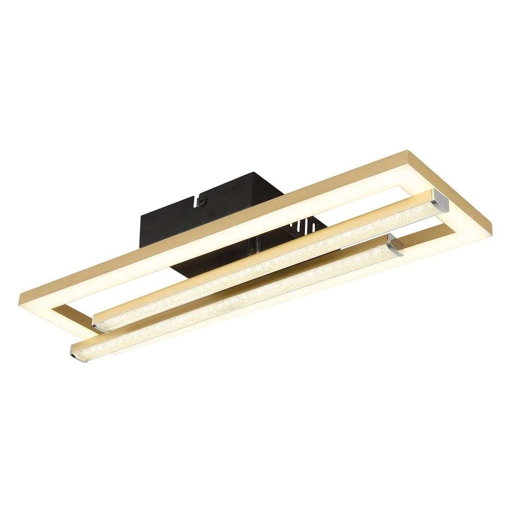 Plafondlamp Highway zwart met goud