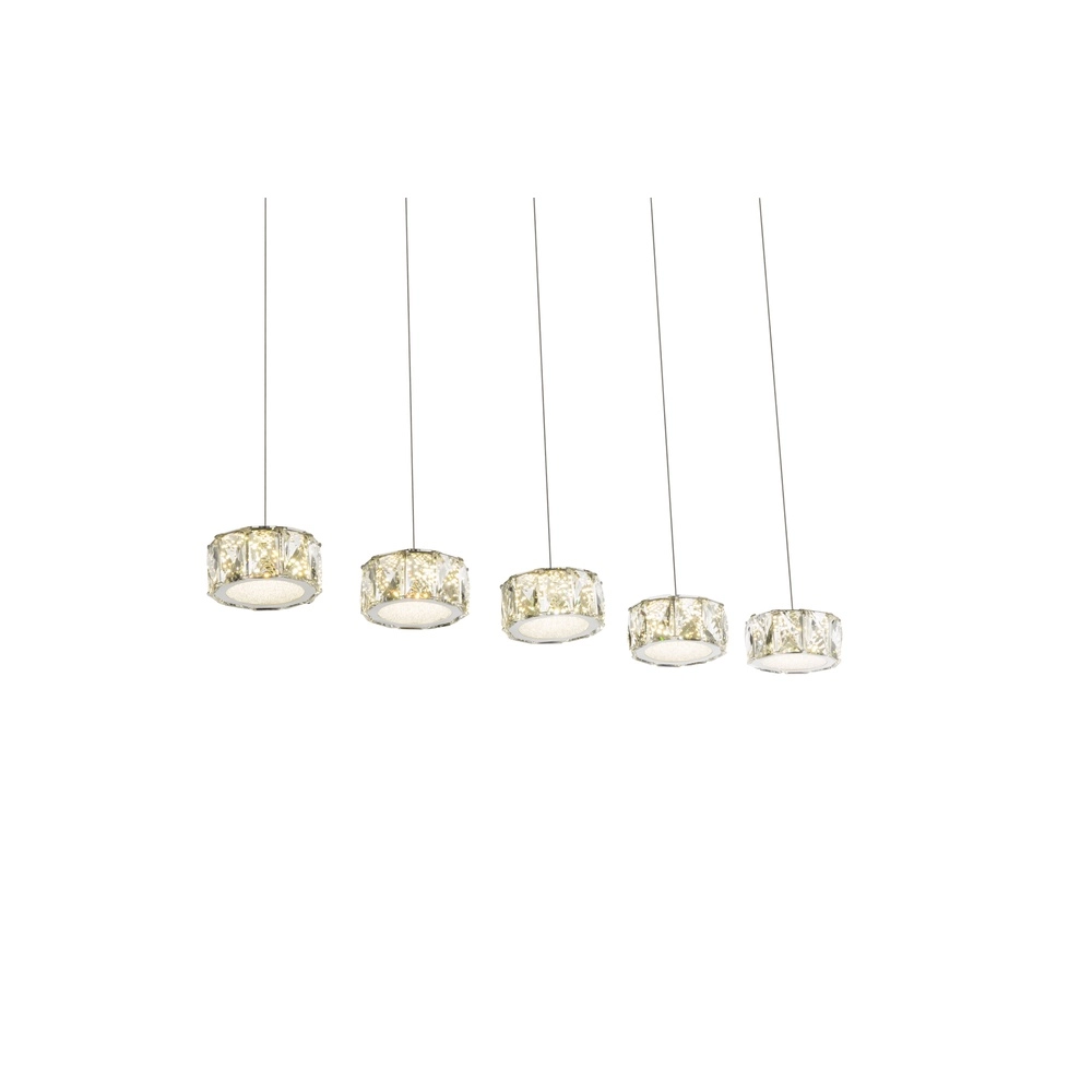4-lichts hanglamp Amur chroom Globo 9007371342068