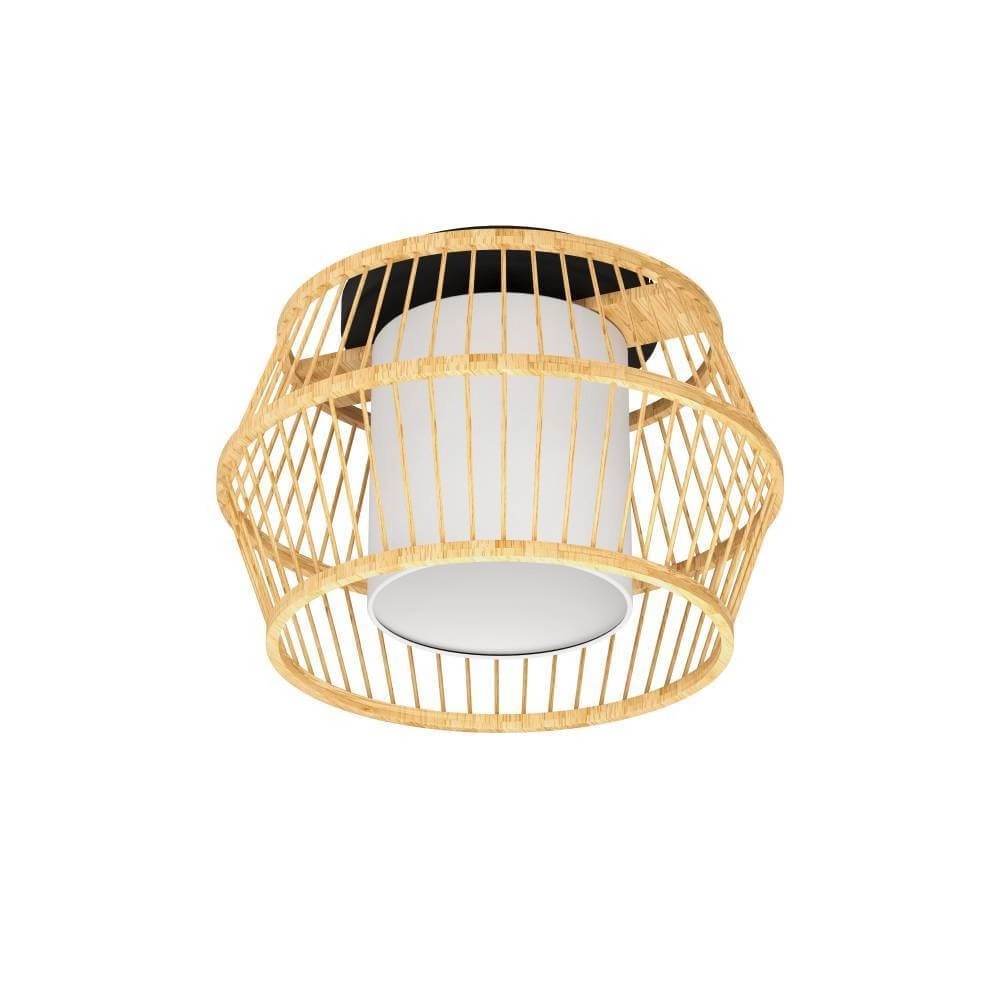 Plafondlamp Monterroso Ø 35cm - rotan