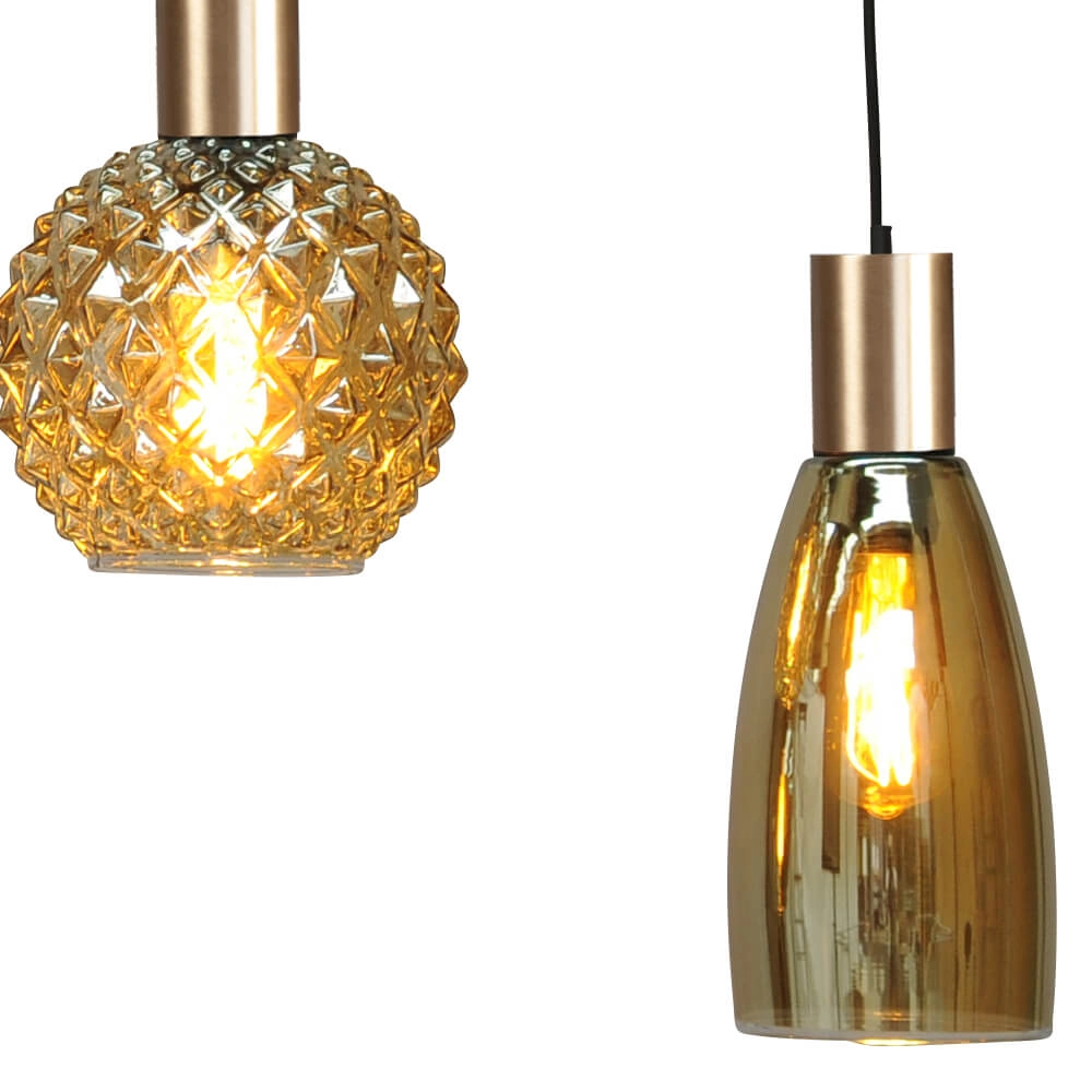 Hanglamp zwart met goud Bounty Curiosa 5-lichts Masterlight 8718121256016
