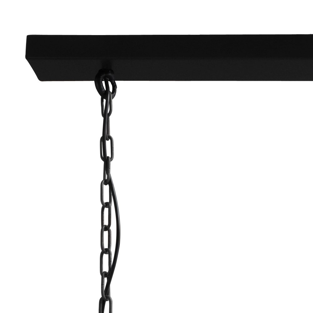 Eetkamerlamp Industria 3x27 3-lichts zwart met betongrijs Masterlight 8718121230238