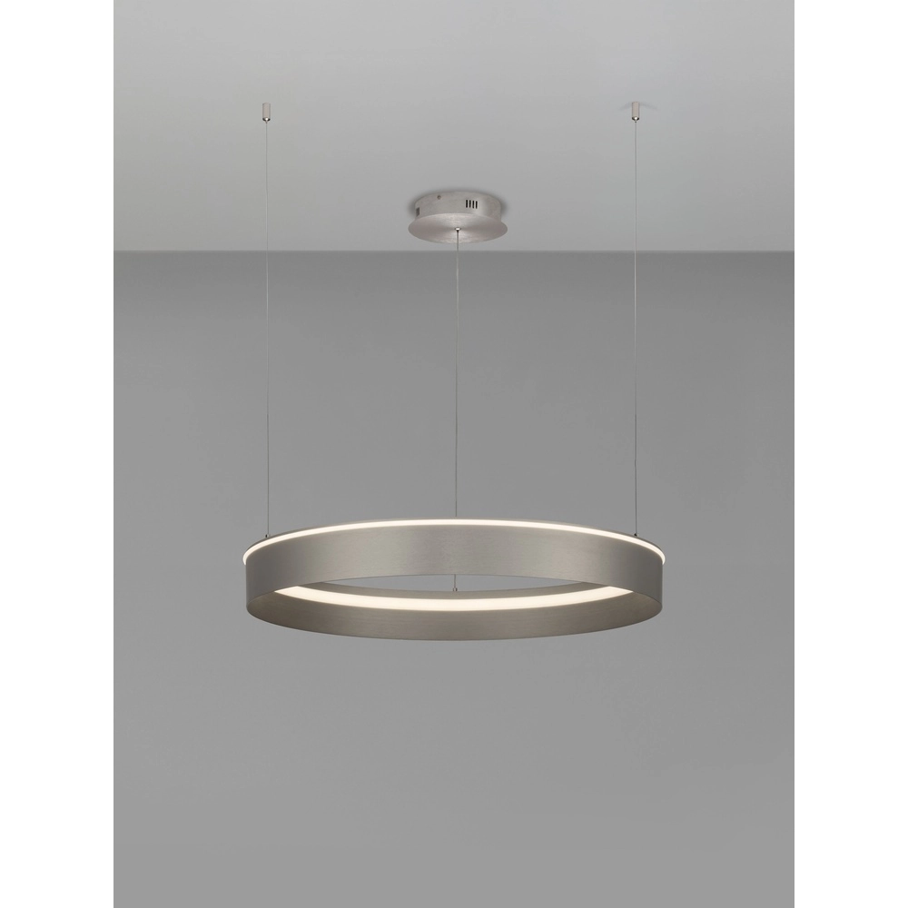 Moderne hanglamp Olivia nikkel Ø 78cm Lyora 5212017494221