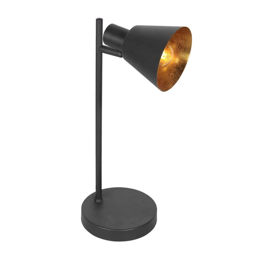 Tafellamp Oeroe zwart met goud Steinhauer 8712746176353