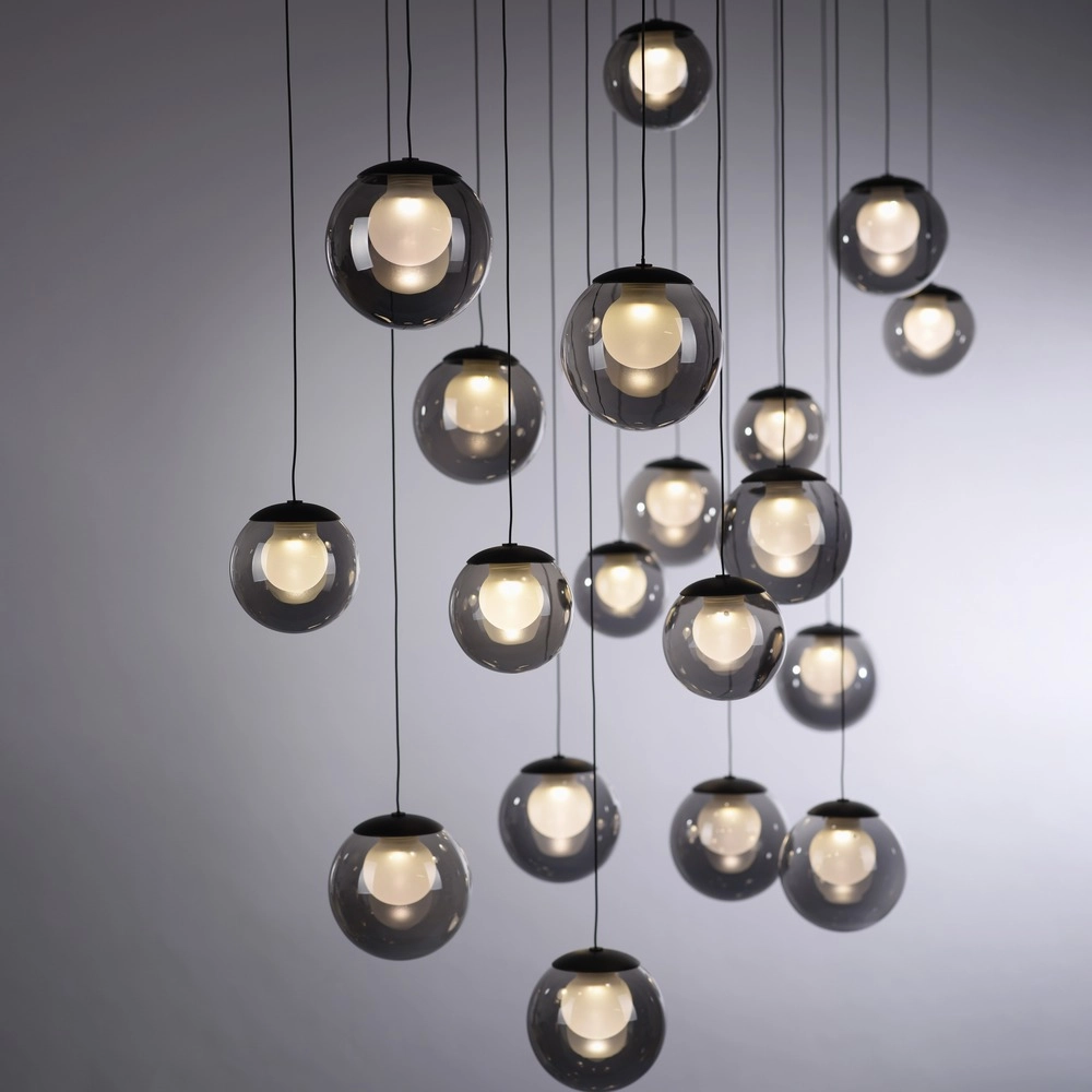 19-lichts hanglamp Pure Popup mystic grey Paul Neuhaus 4012248396698