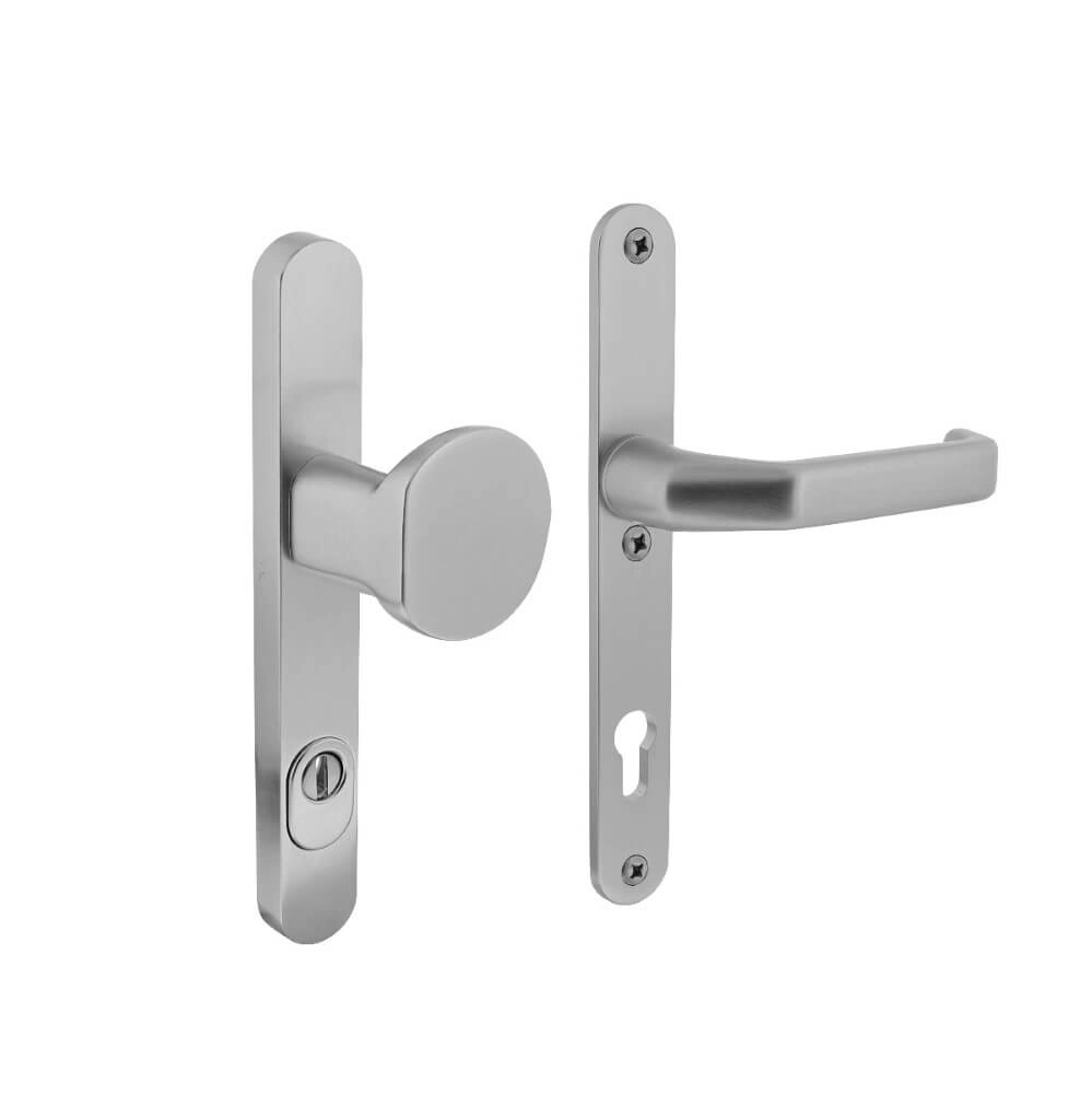 Voordeurbeslag Vurano smal PC 92mm kerntrekbeveiliging aluminium