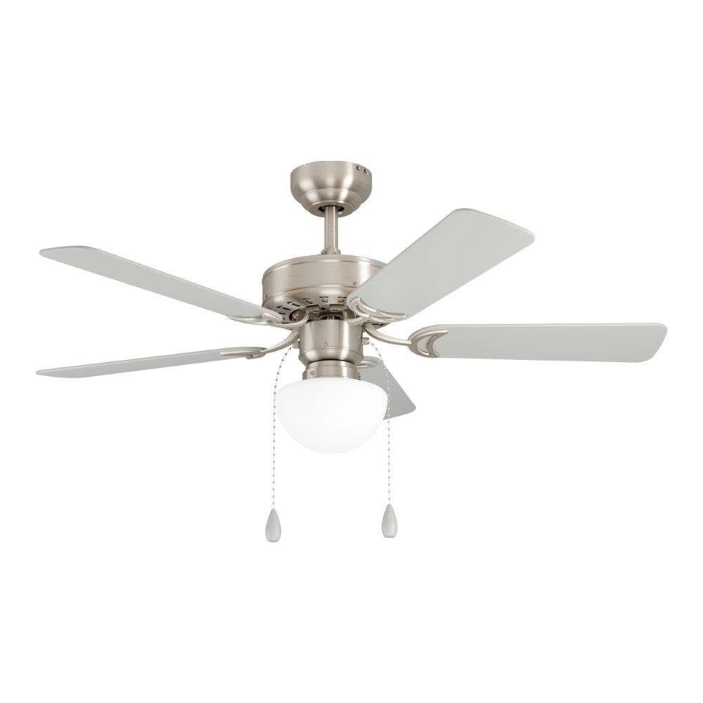 Plafondventilator lamp Cadiz E27 106cm RVS