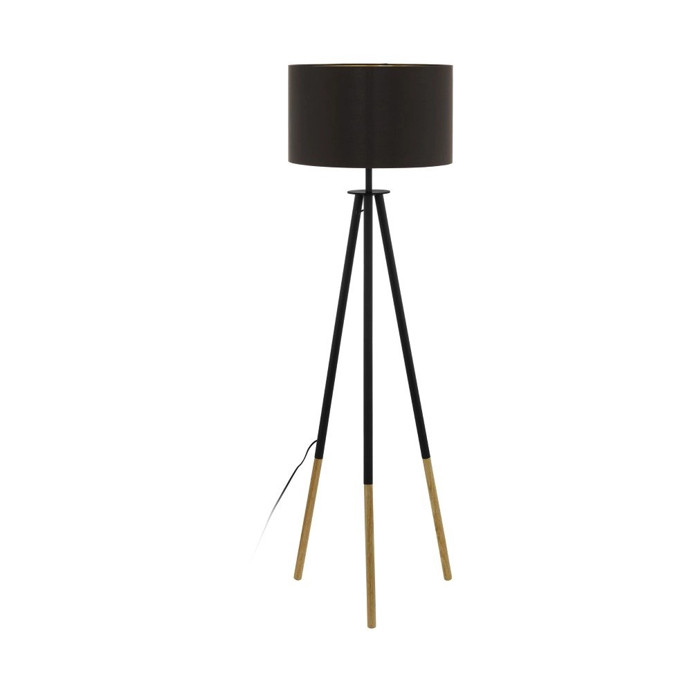 Staande schemerlamp Bidford Tripod cappuccino