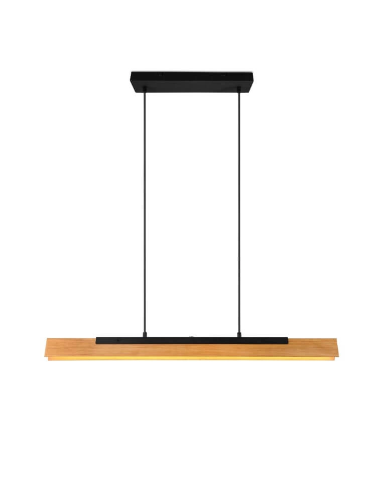 Houten kantoor hanglamp Kerala
