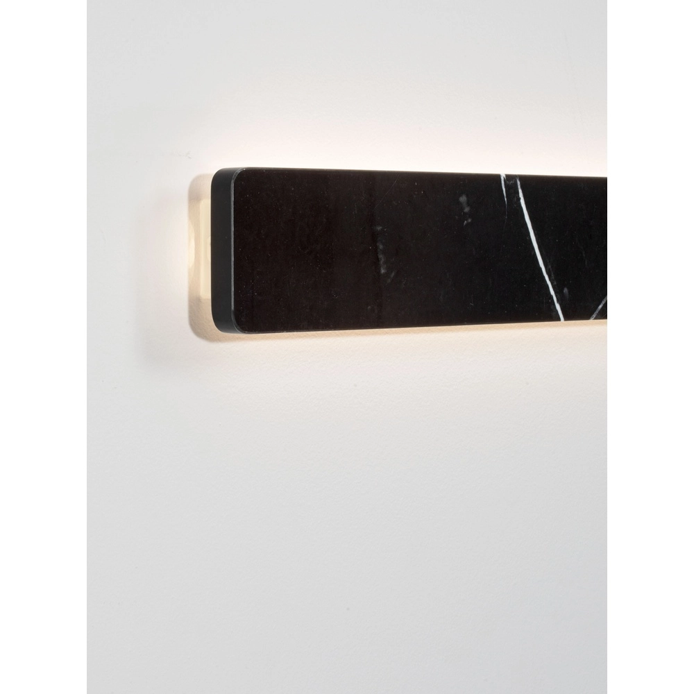 Strakke wandlamp Alyssa zwart marmer Lyora 5212017495846