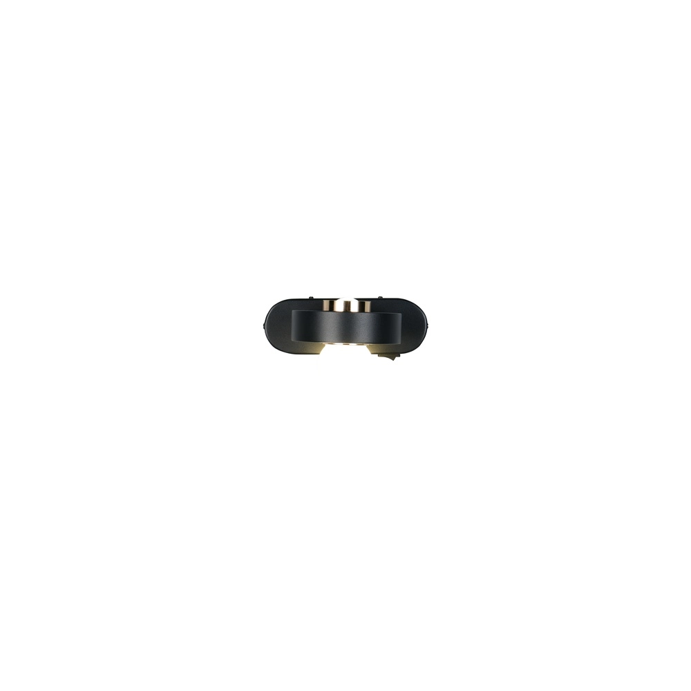 Wandlamp Arpino zwart 15cm Trio 4017807683639