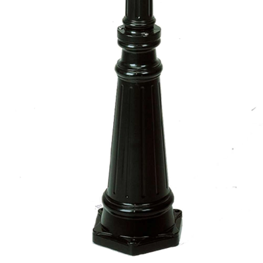Klassieke tuinlamp Ancona 3-lichts - zwart KS verlichting 8714732723343