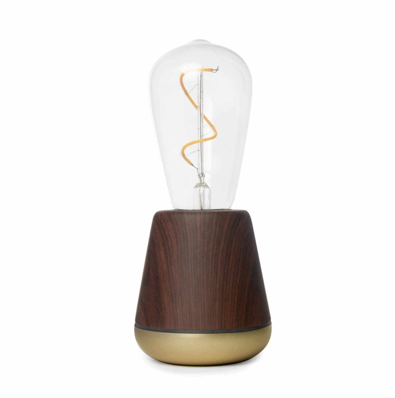 Oplaadbare tafellamp One Walnut