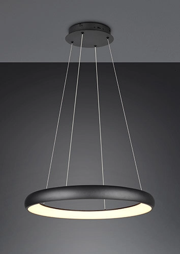 Led hanglamp Cardona zwart - Ø 75cm