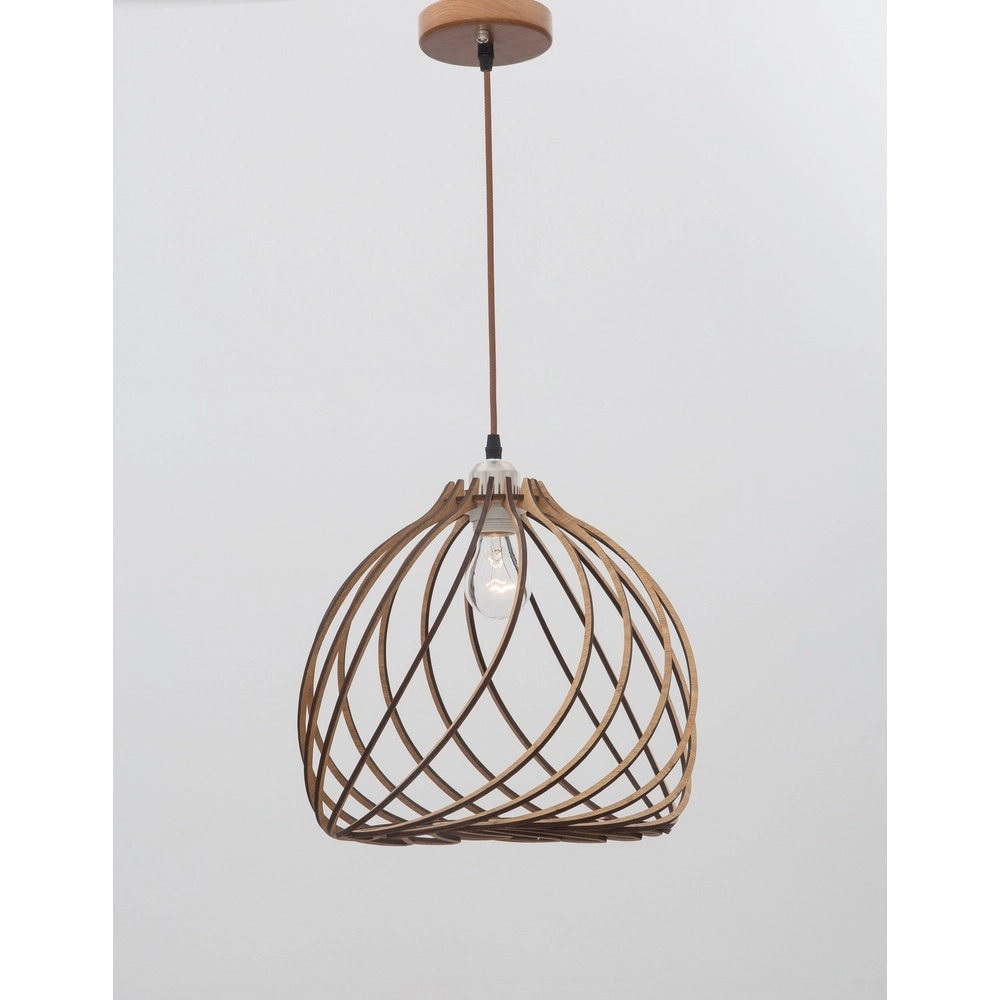 Houten hanglamp Adana Ø 35cm Lyora 5212017424952