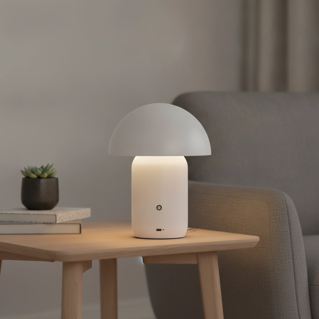 Design tafellamp Pois oplaadbaar wit