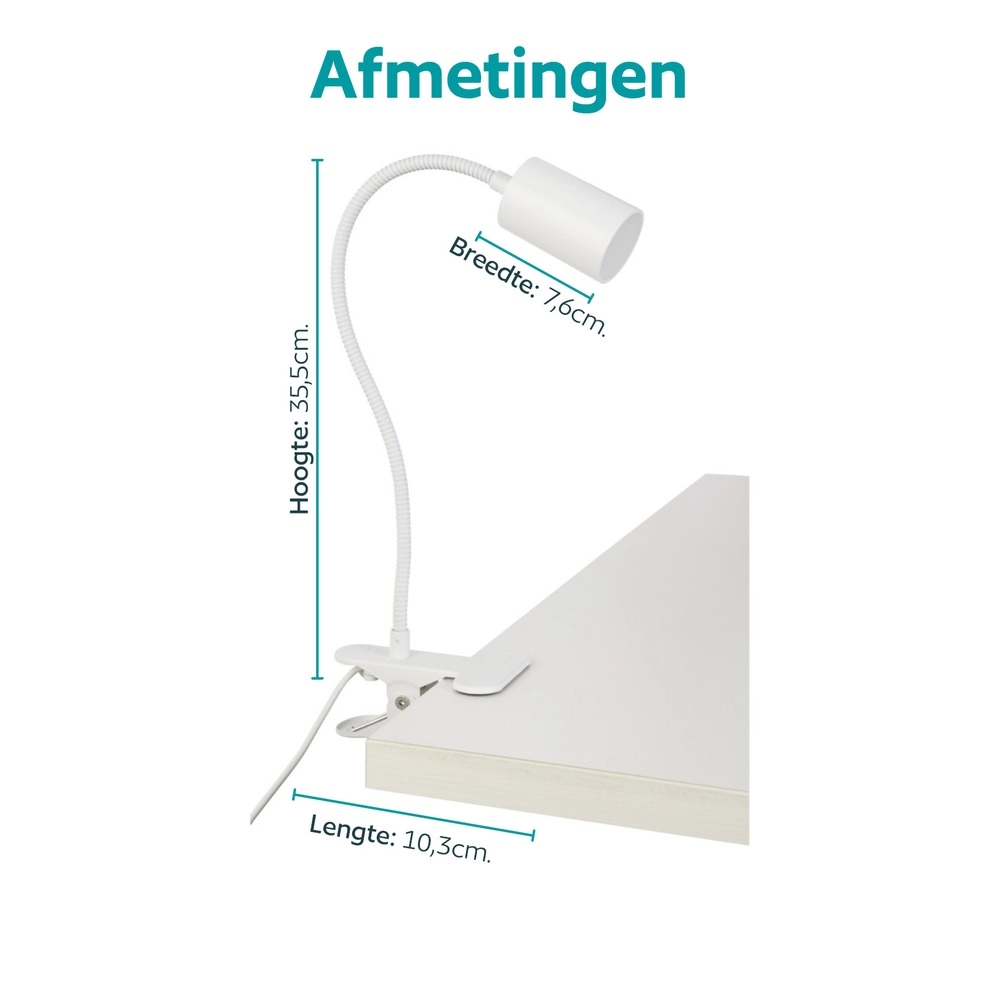 Klemlamp Lardaro wit Eglo 9008606389285