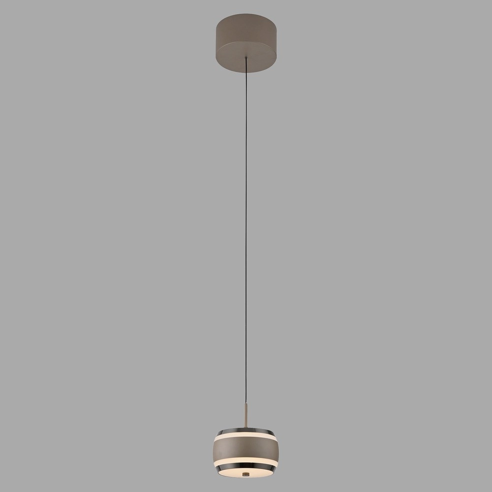 Strakke led pendel Pure Falling Rings bronce