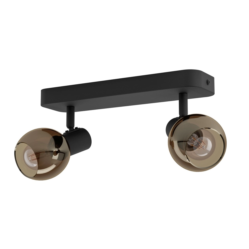 Plafondlamp Castellazo 2-lichts zwart Eglo 9008606392094