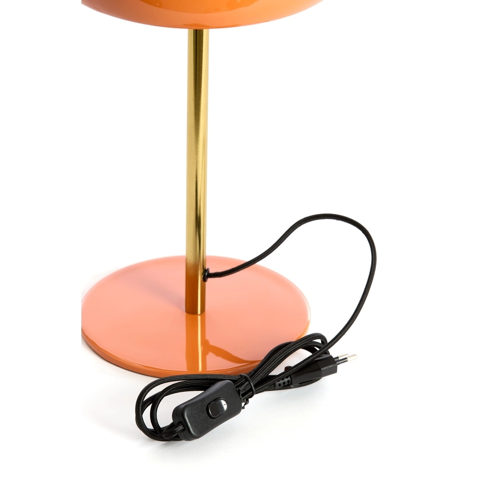 Tafellamp Surin Ø 23cm - glans oranje met goud Light & Living 8717807740955