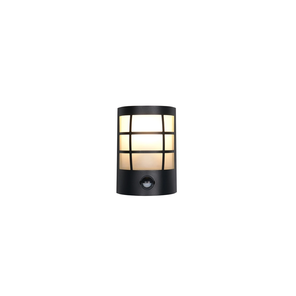 Zwarte wandlamp Sintra met sensor Trio 4017807648256