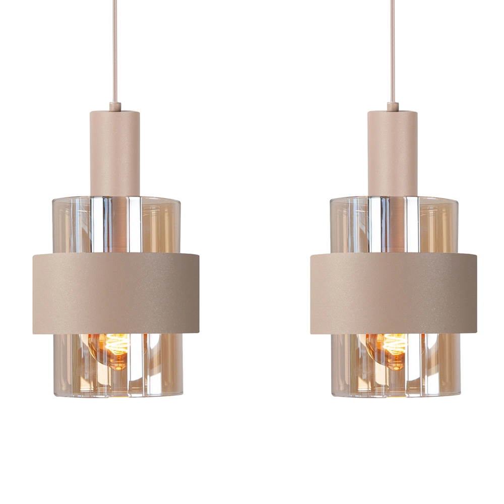 4-lichts hanglamp Marrone zand bruin Highlight 8718379051364