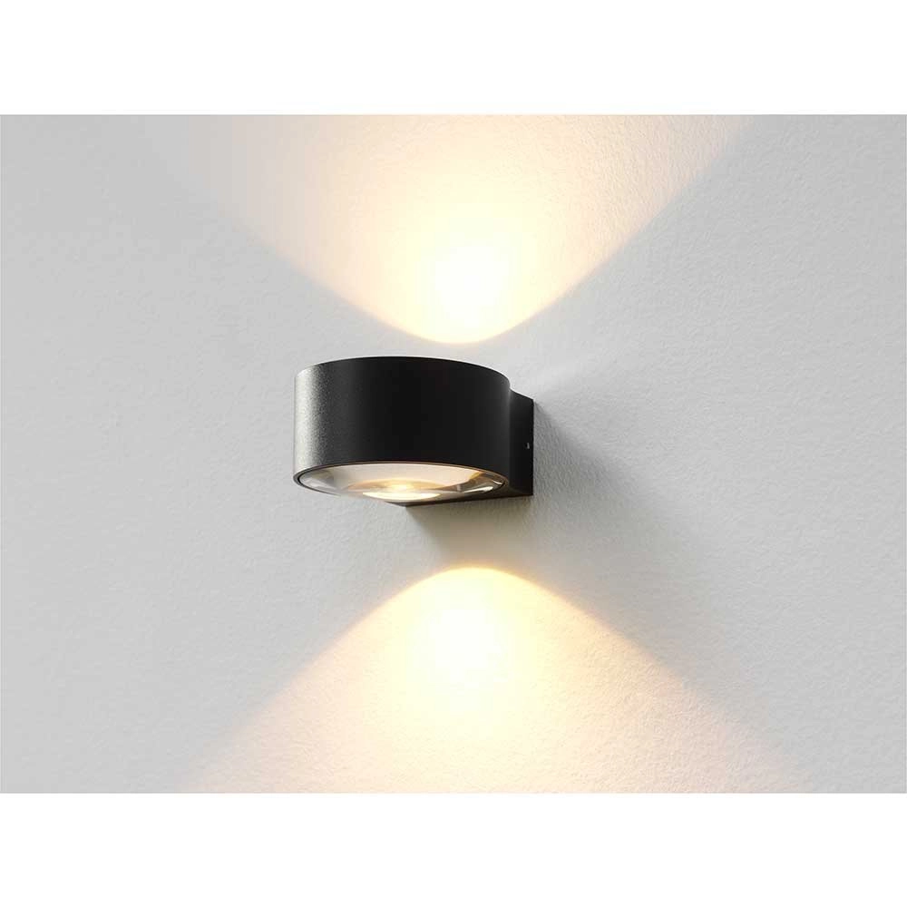 Antraciete wandspot Hudson 11cm - zwart