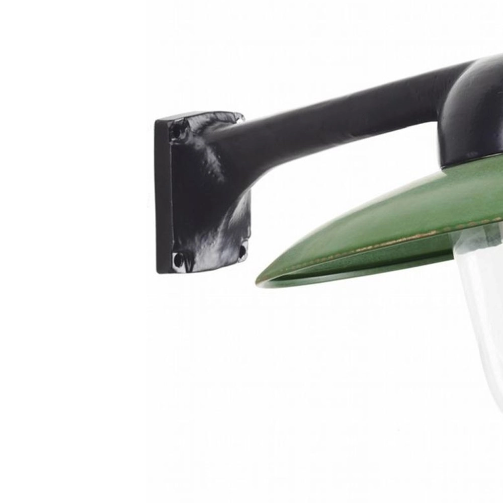 Industrie buitenlamp Fabrique zwart met retro groen KS verlichting 8714732118996