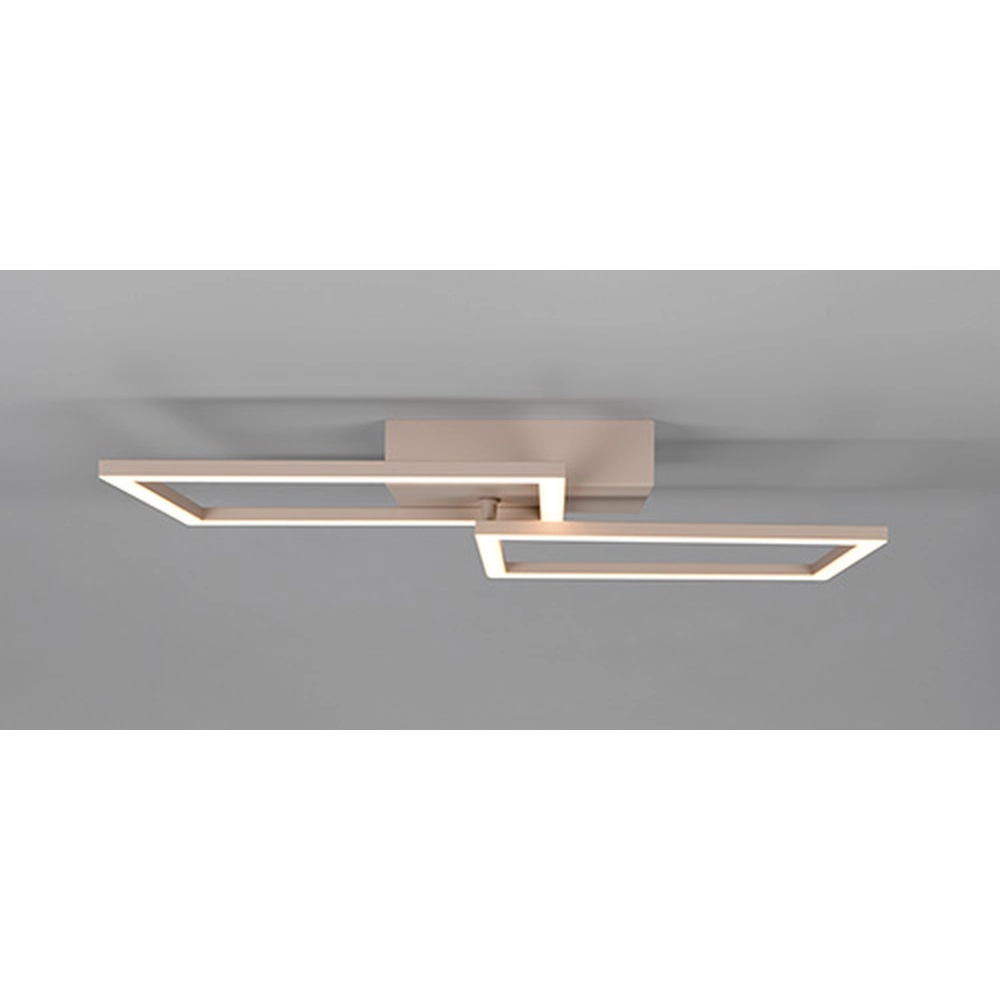 Moderne plafondlamp Trail 60cm zand bruin Trio 4017807713572