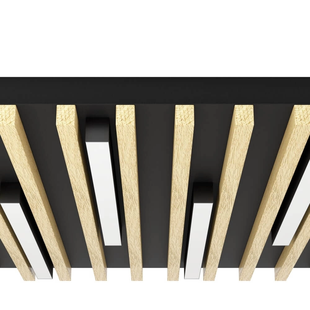 Houten led plafonnière Marreira 58cm Stars of Light 9002759398989