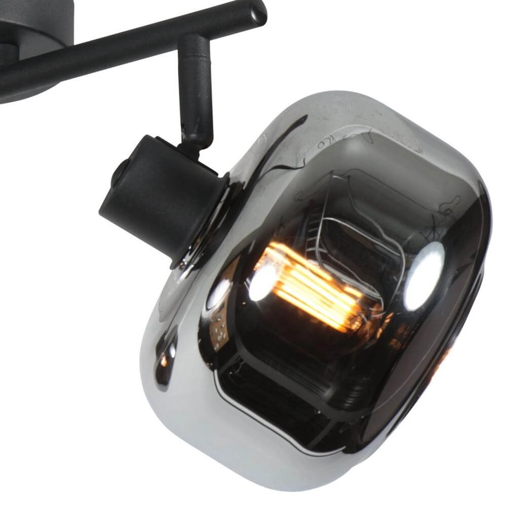 Zwarte plafondlamp Tenebris dubbel Steinhauer 8712746178104