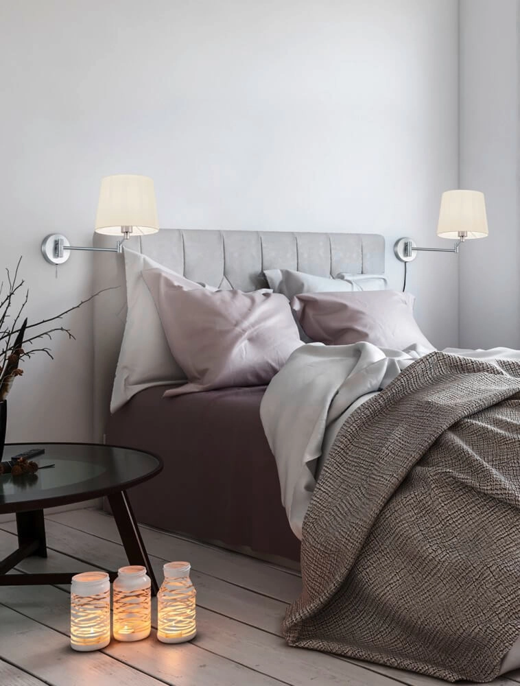 Wand lamp Lyon nikkel mat Trio 4017807398564