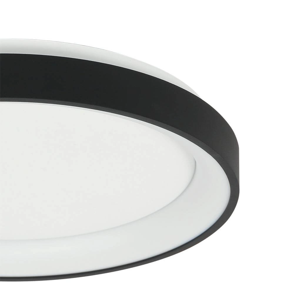 Plafondlamp Ringlede design zwart Ø 38cm Steinhauer 8712746171952
