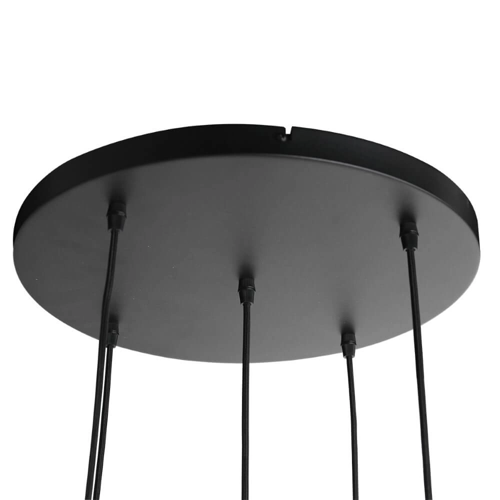Vide hanglamp Bollique zwart met rookglas Steinhauer 8712746172997