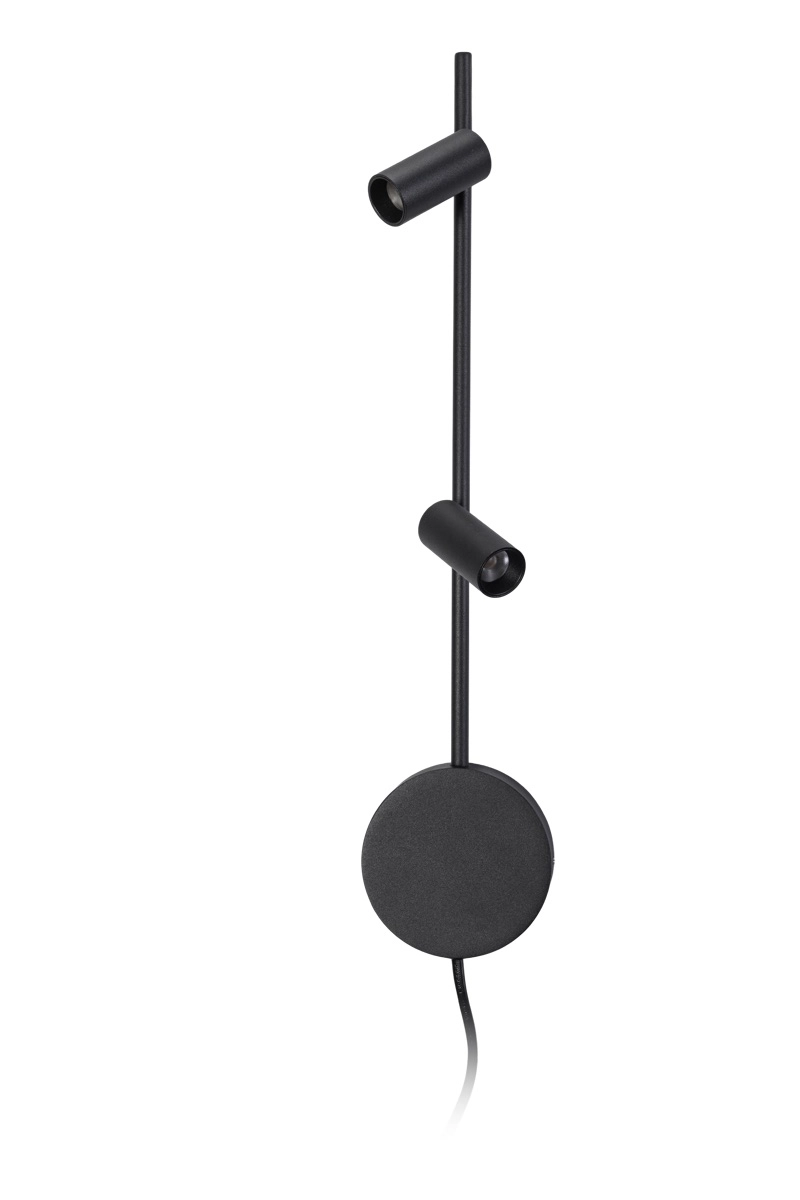 Led wand leeslamp Minora 2x led - zwart