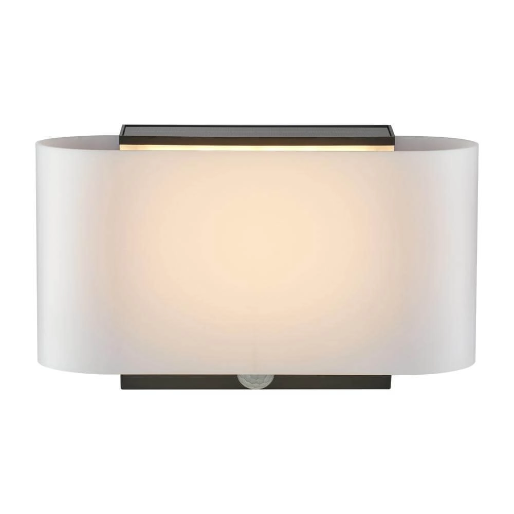 Solar wandlamp Piola zwart met wit Nordlux 5704924017537