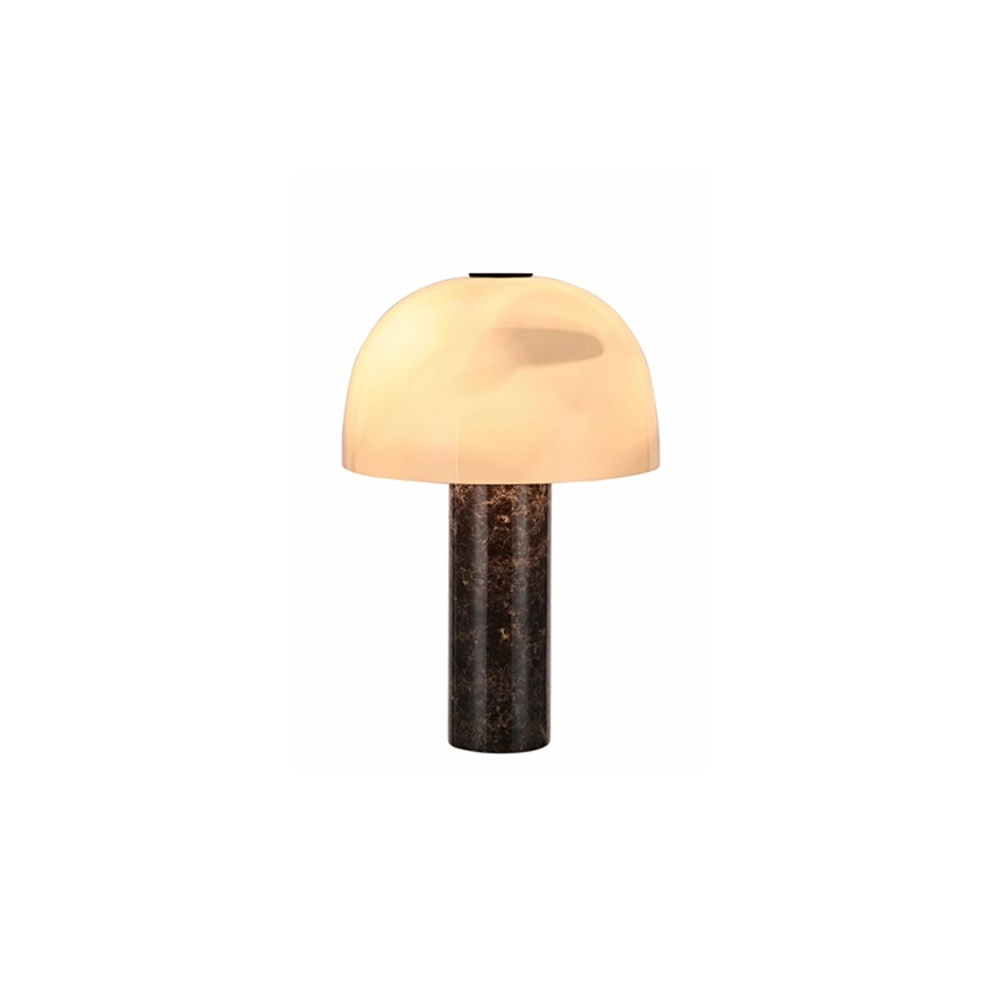 Marmer tafellamp Barbara Ø 27,5cm - 2x E14