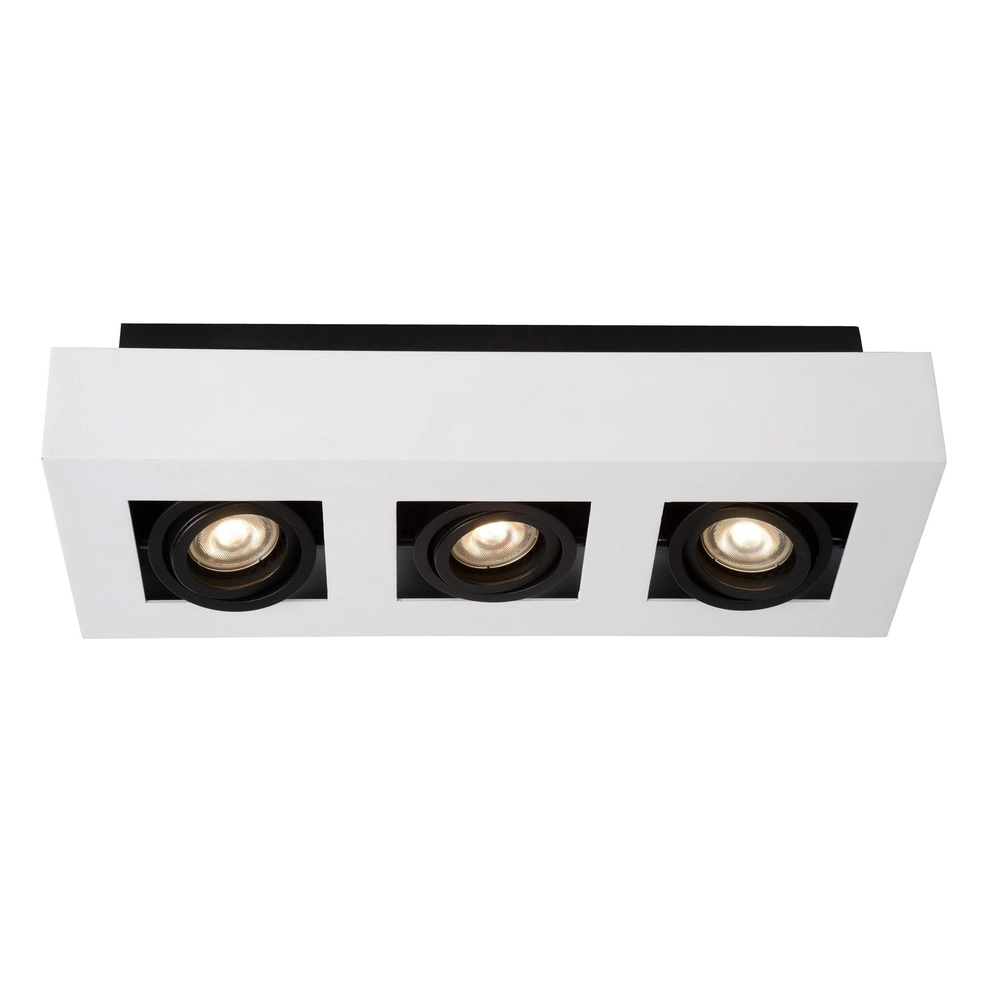Plafondspot Xirax 3 x 5W wit Lucide 5411212092335