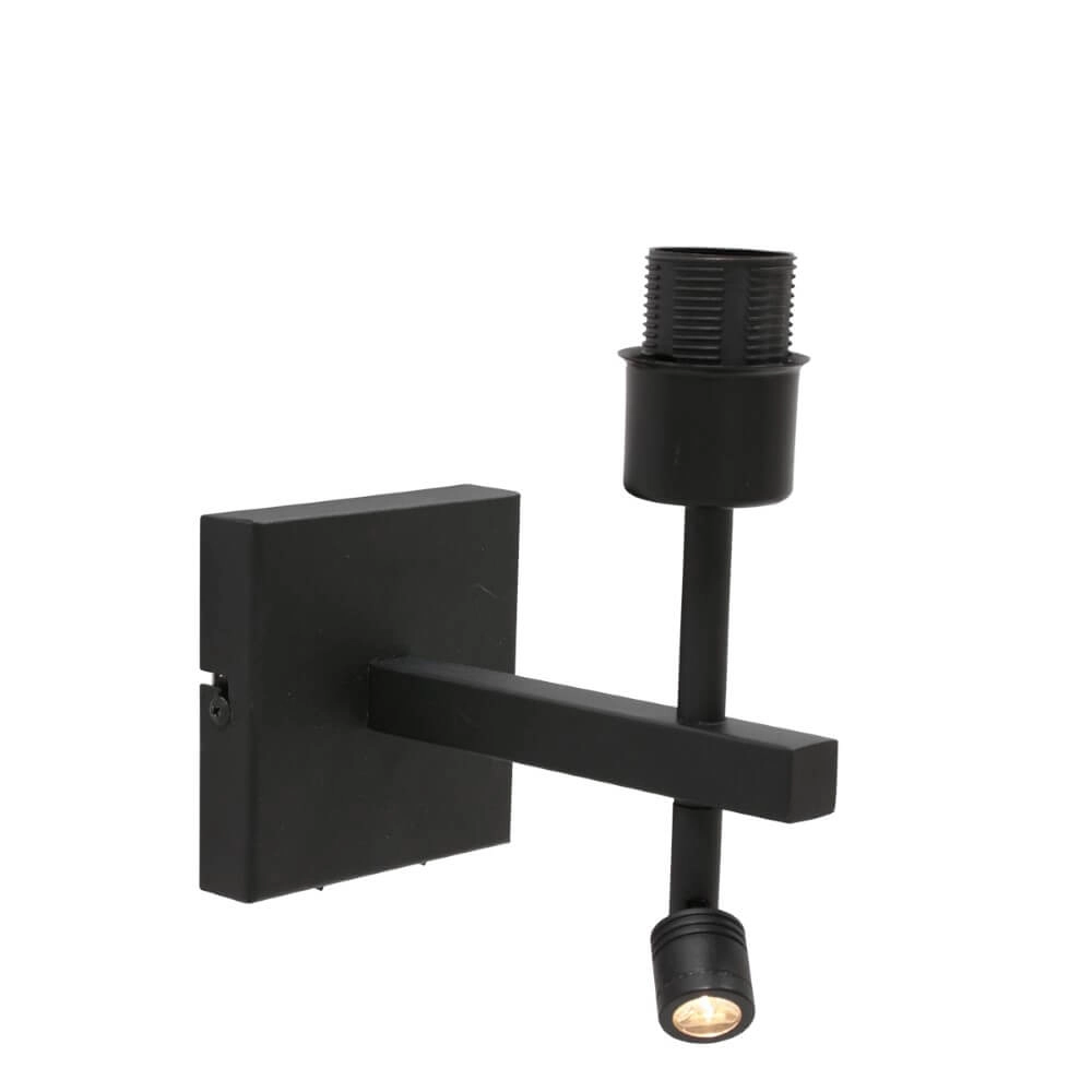 Slaapkamer wandlampje Stanger zwart Steinhauer 8712746152487