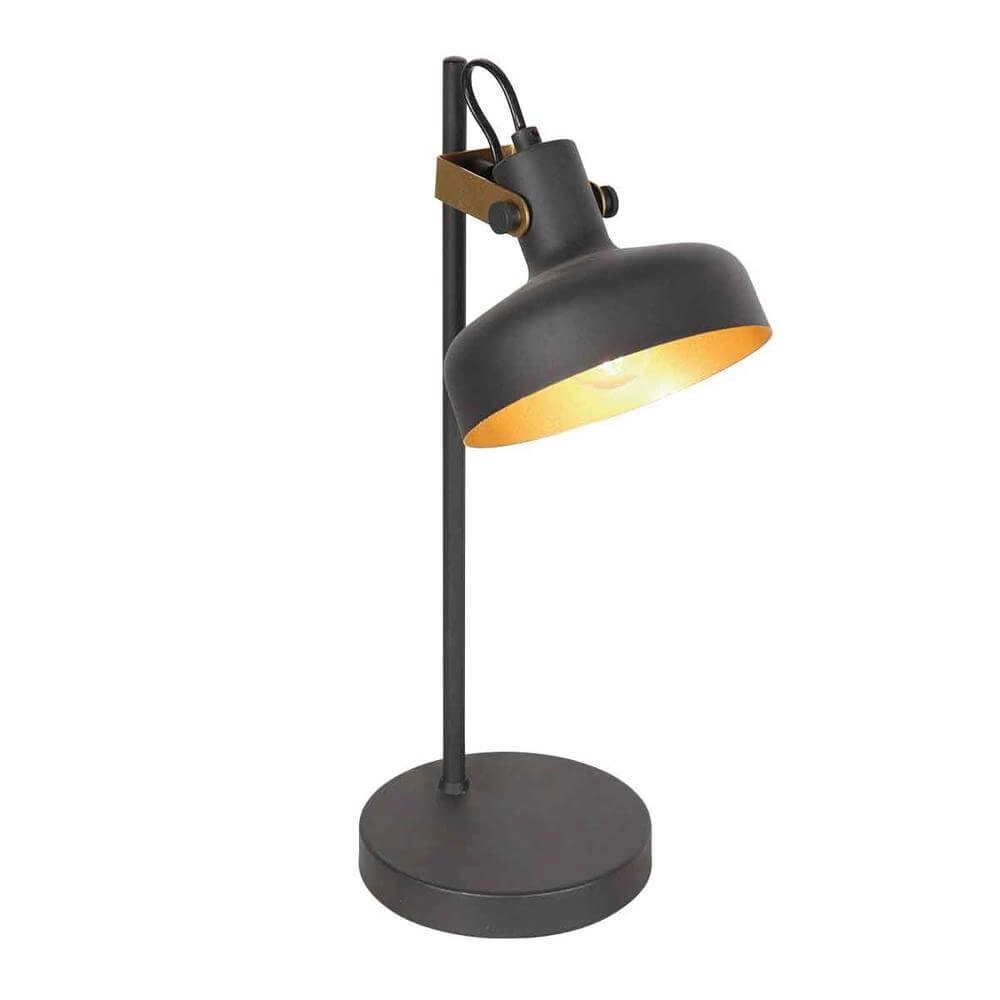 Tafellamp Prato zwart met goud Steinhauer 8712746176391