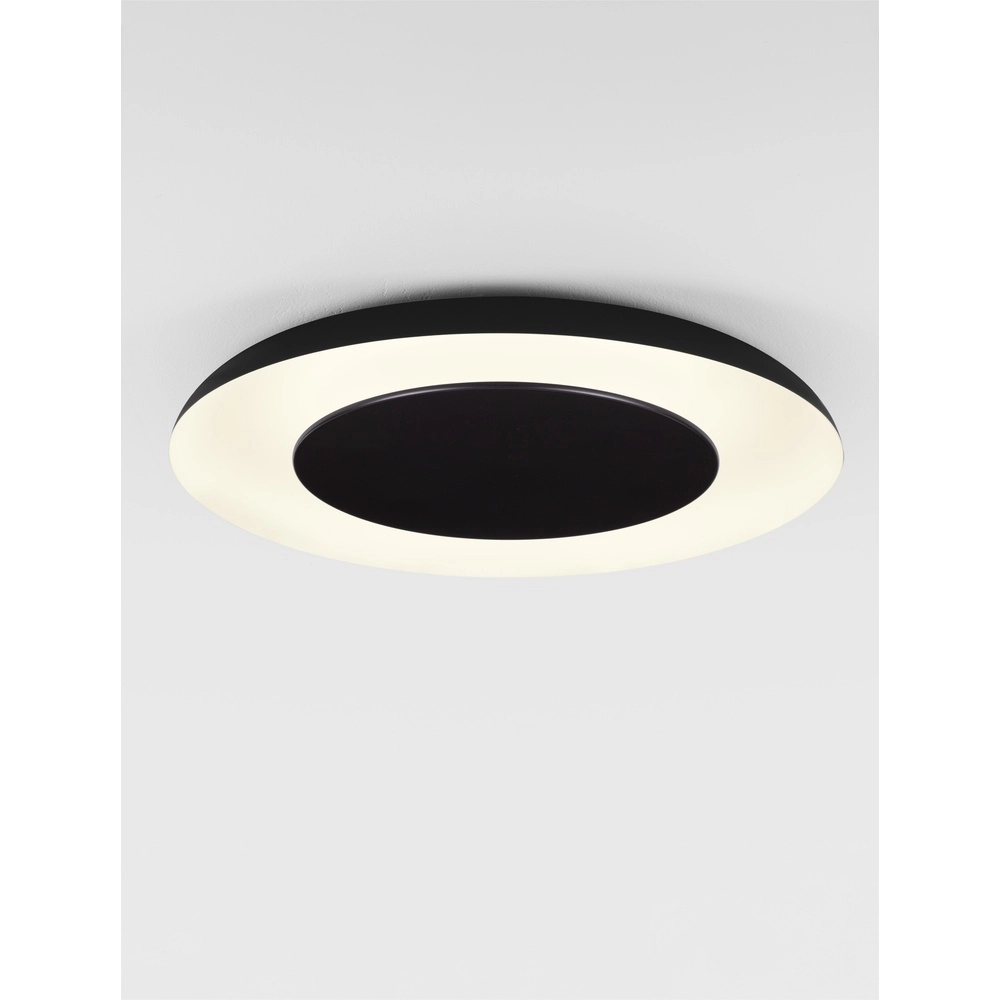 Design plafondlamp Epos Ø 60cm zwart met wit