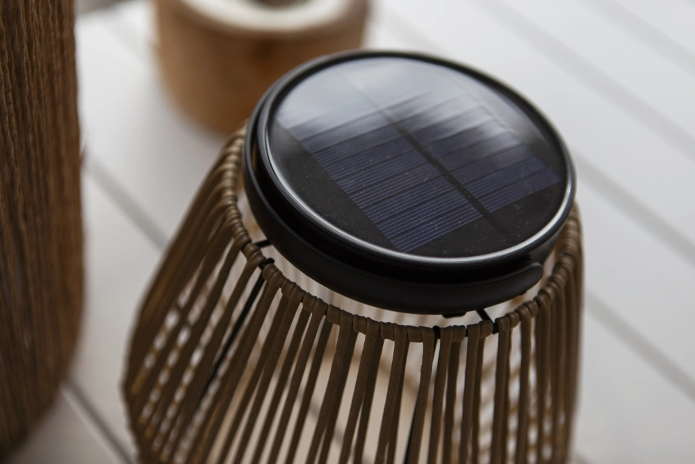 Solar tafellampje Coppa rotan effect Lutec 6939412089560