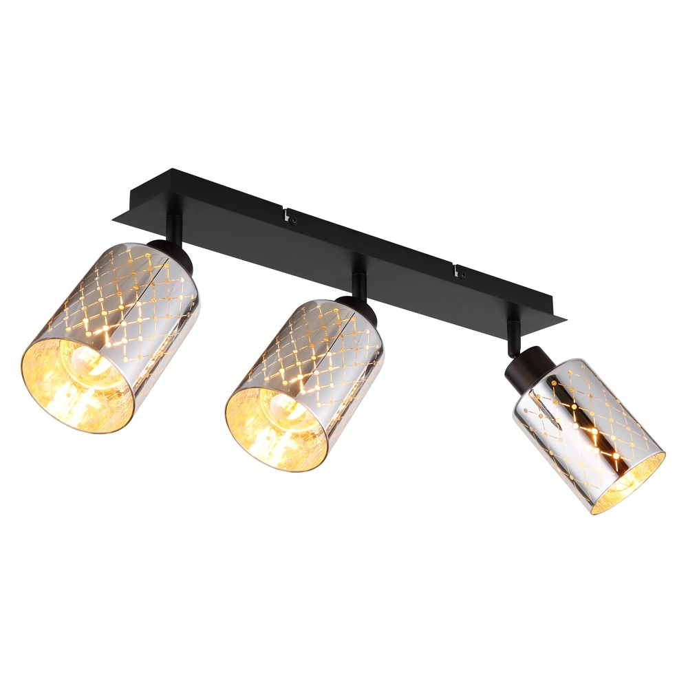 Design plafondlamp Alonso 3-lichts zwart