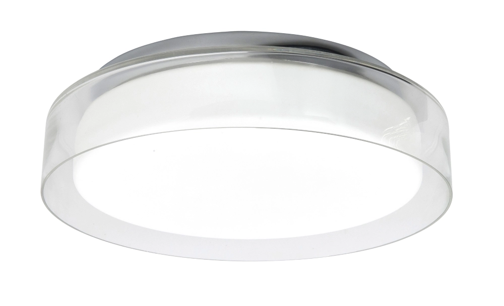 Plafondlamp Clear chroom Ø 35cm