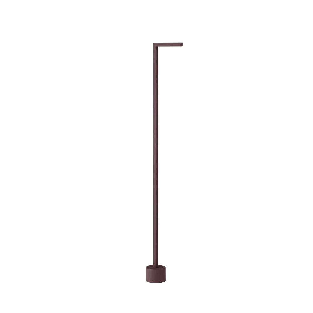 Strakke tuinlamp Pipe roestbruin 94,5cm Lyora 5212017465535