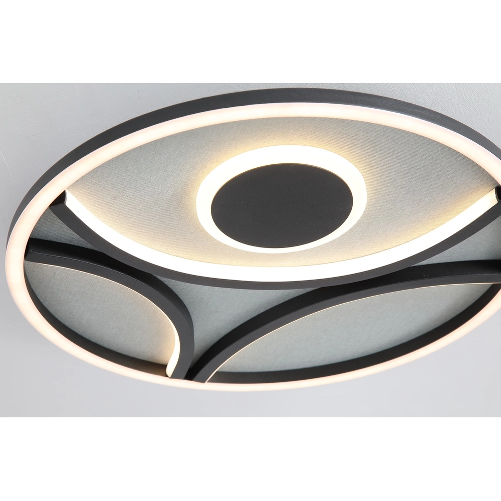 Plafonniere Zendisc zwart Searchlight 5053423298030